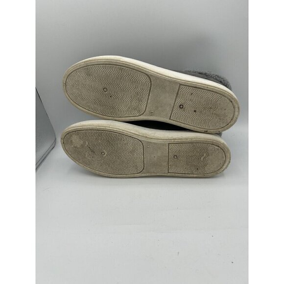 Sonoma Goods For Life Women's Ankle Boots Med Gray Leather Fur Top Size 10 - Picture 7 of 8